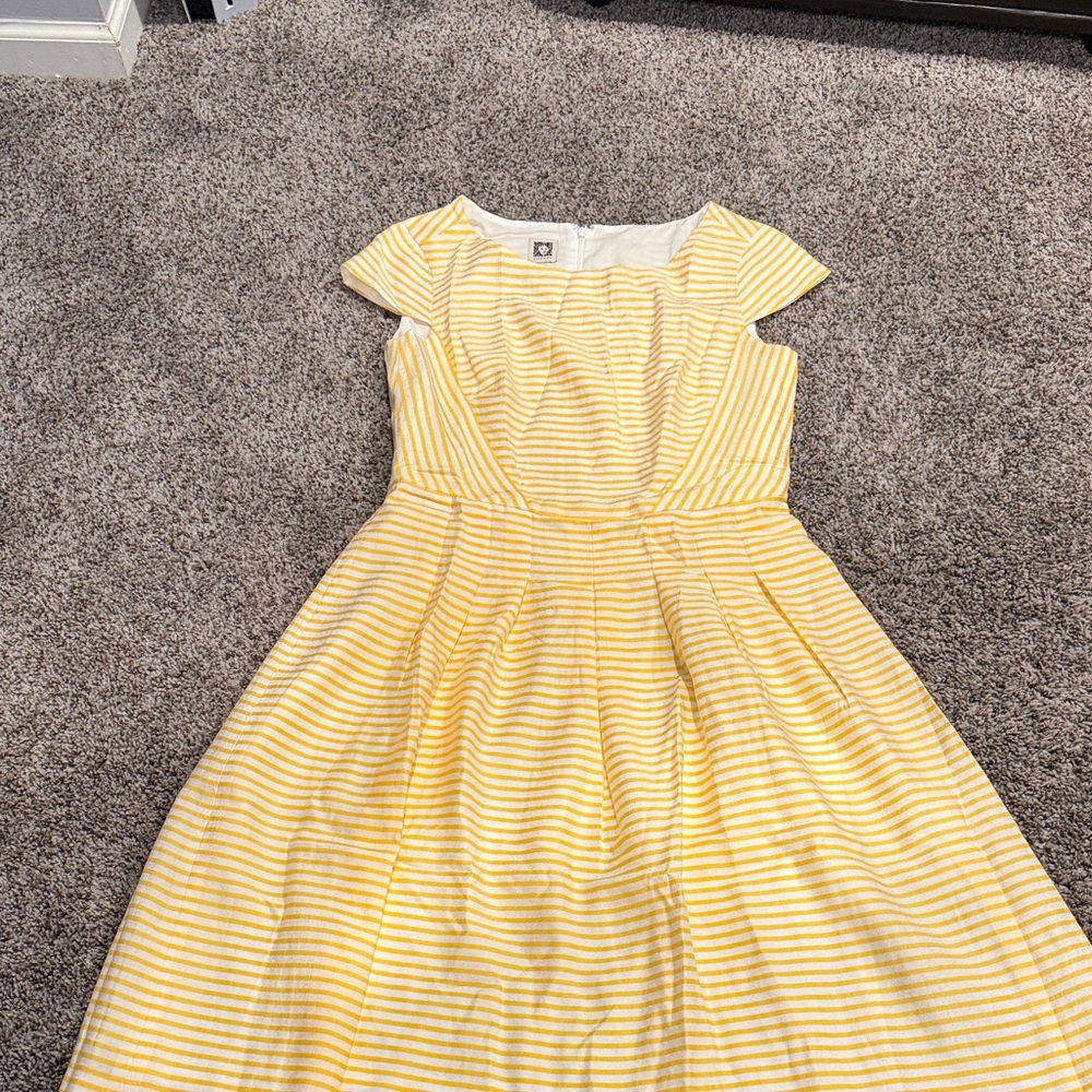 Yellow Striped Women’s  Dress
